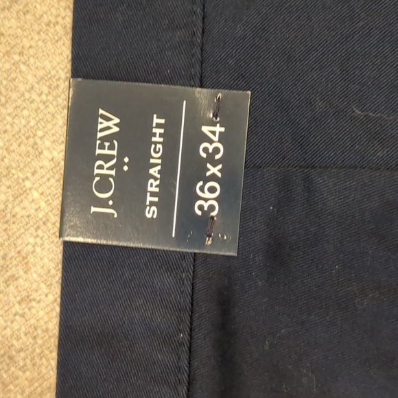 J. Crew Navy Flex straight flat front Chino W36xL34 NWT - Picture 2 of 11